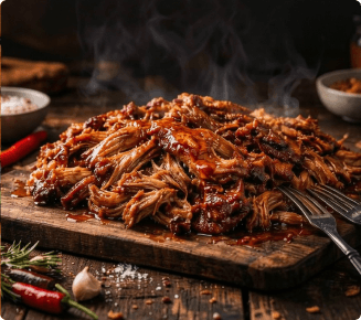 Копчена свинина з гострим медом