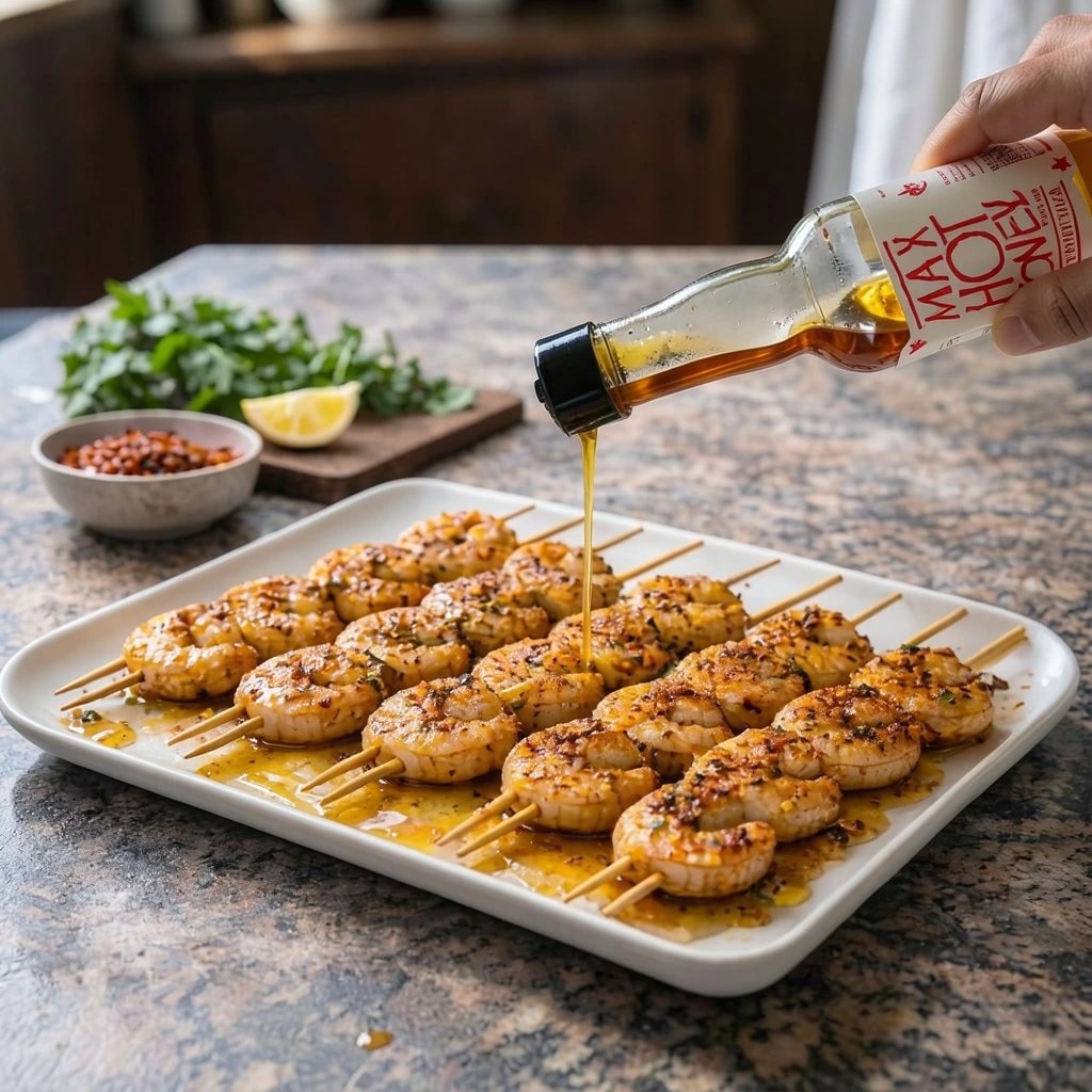 Grilled Shrimp with Spicy Honey