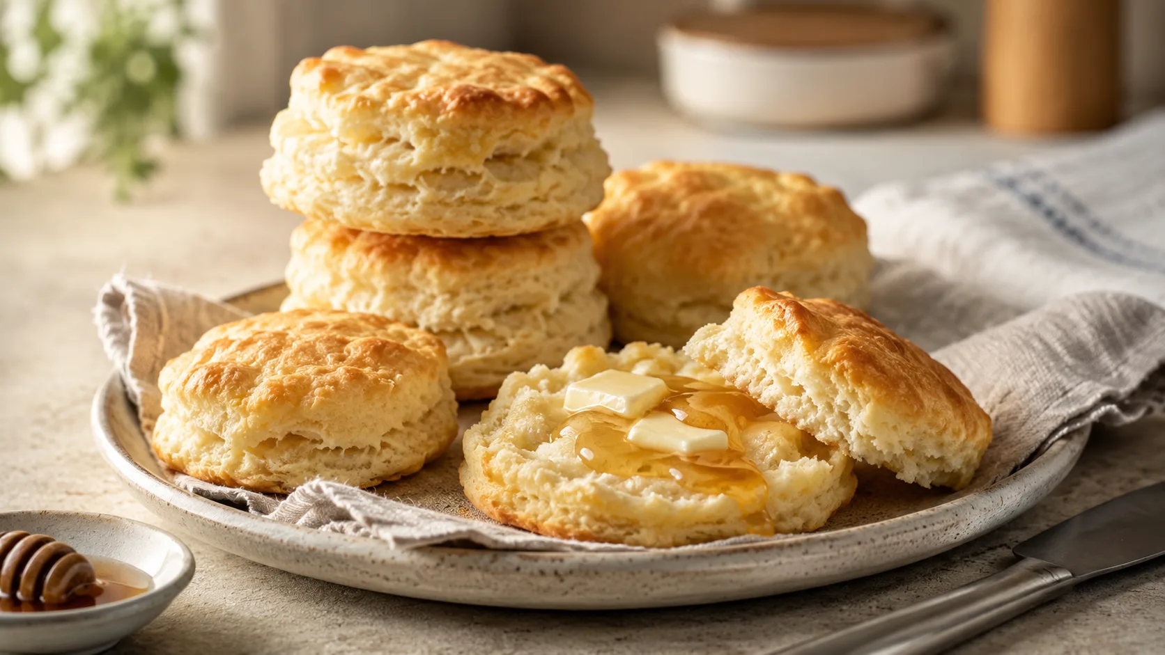 Buttermilk Biscuits на пахте с острым мёдом