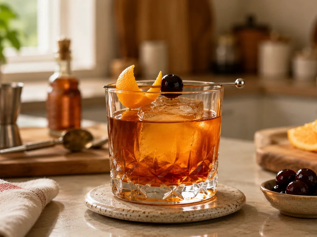 Коктейль Hot Honey Old Fashioned