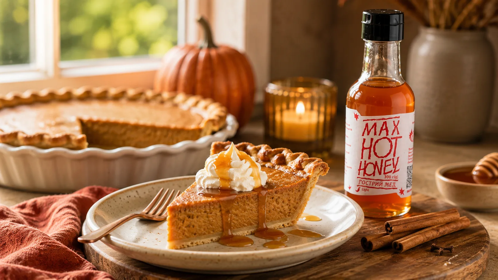 Hot Honey Pumpkin Pie
