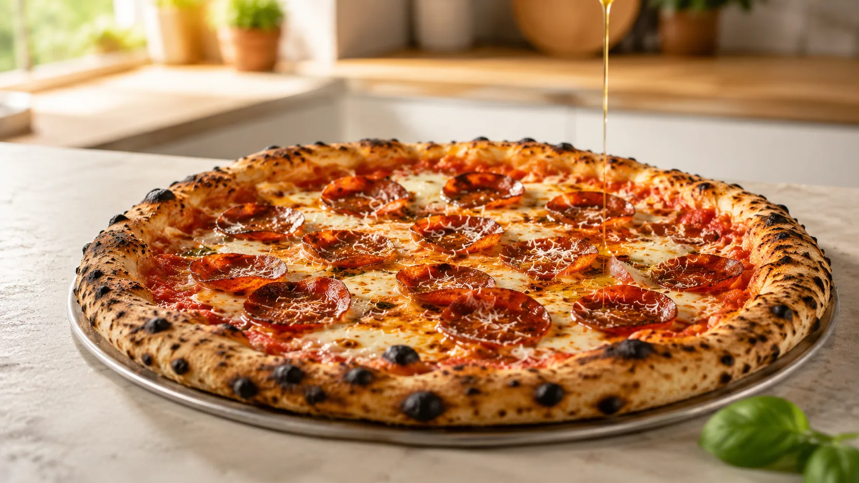 Hellboy Pizza with Hot Honey